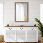 Indiana Rattan Rectangle Mirror by Keiichi
