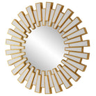 Rays Round Mirror Gold by Keiichi