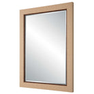 Natural Woven Rectangular Mirror by Keiichi