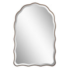 Irregular Mirror Antique Bronze by Keiichi