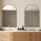 Irregular Mirror Antique Bronze by Keiichi