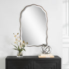 Irregular Mirror Antique Bronze by Keiichi