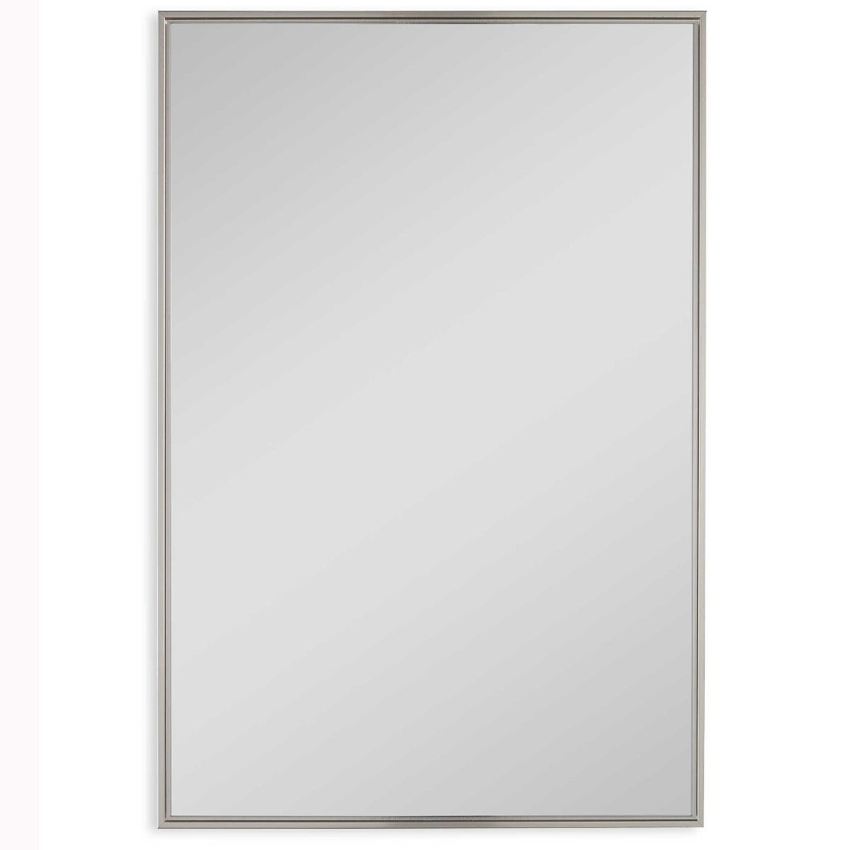 Floating Slim Frame Mirror Silver by Keiichi