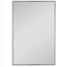 Floating Slim Frame Mirror Silver by Keiichi