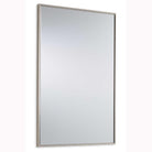 Floating Slim Frame Mirror Silver by Keiichi