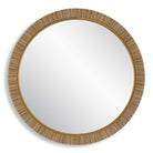 Indiana Rattan Round Mirror by Keiichi