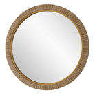 Indiana Rattan Round Mirror by Keiichi