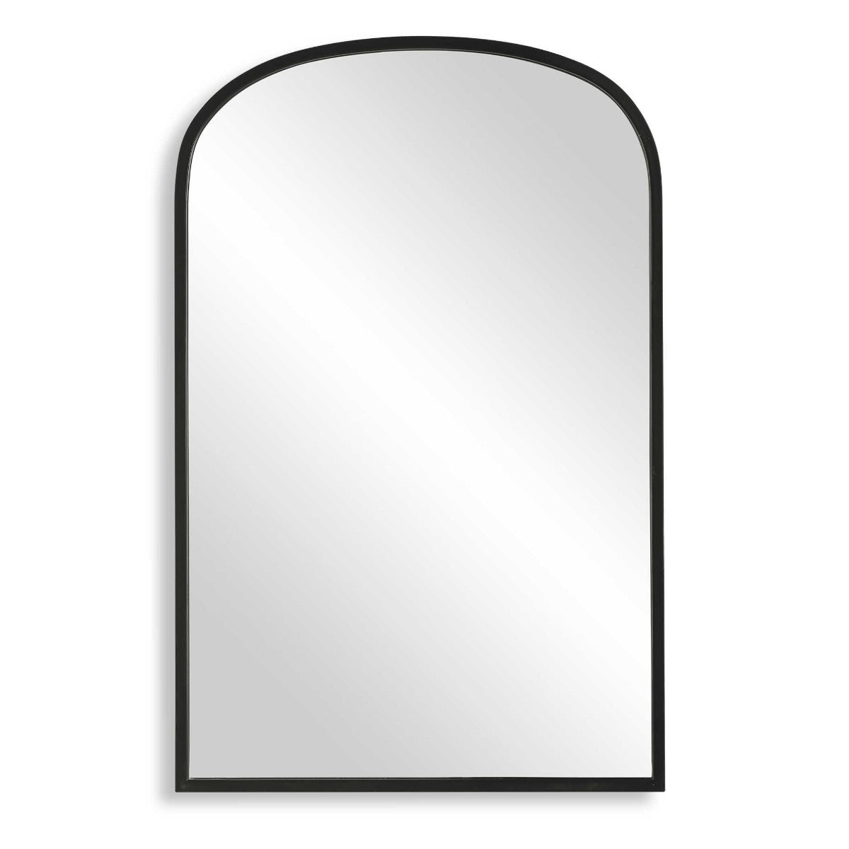 Aydyn Arched Mirror in Black by Keiichi