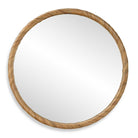 Round Seagrass Mirror by Keiichi