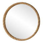Round Seagrass Mirror by Keiichi