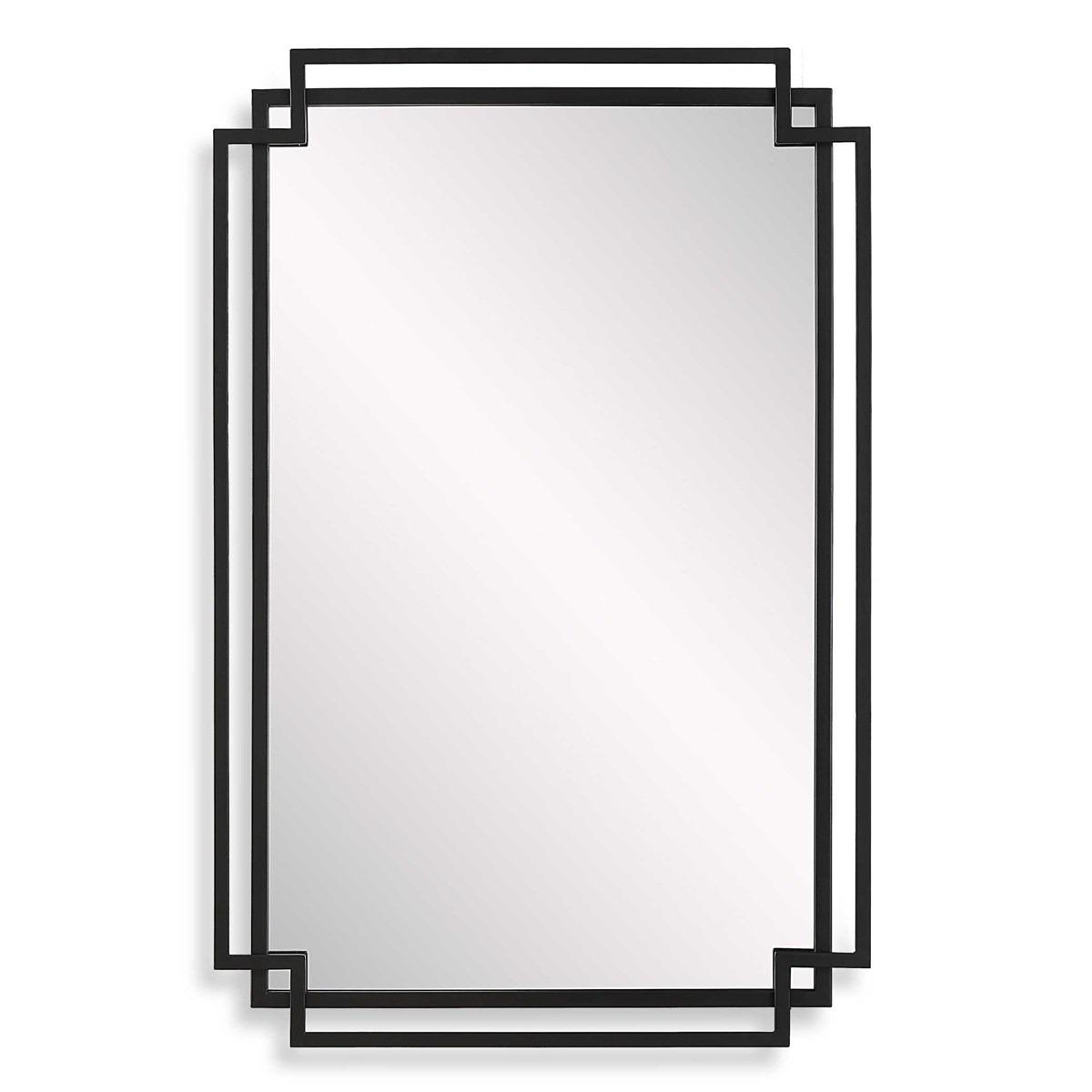Deco Mirror Black Finish by Keiichi