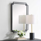 Deco Mirror Black Finish by Keiichi