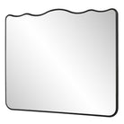 Grace Scalloped Mirror in Black by Keiichi