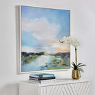 The River Glows Framed Canvas by Keiichi