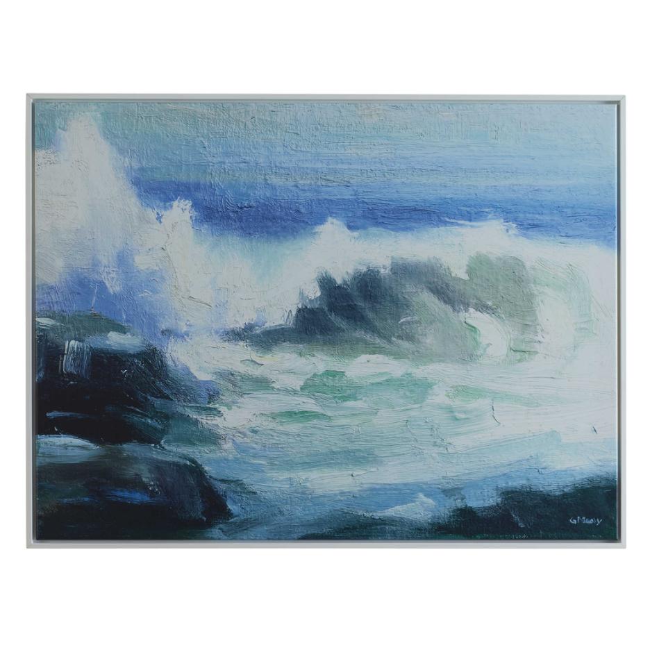 Wave Framed Canvas by Keiichi