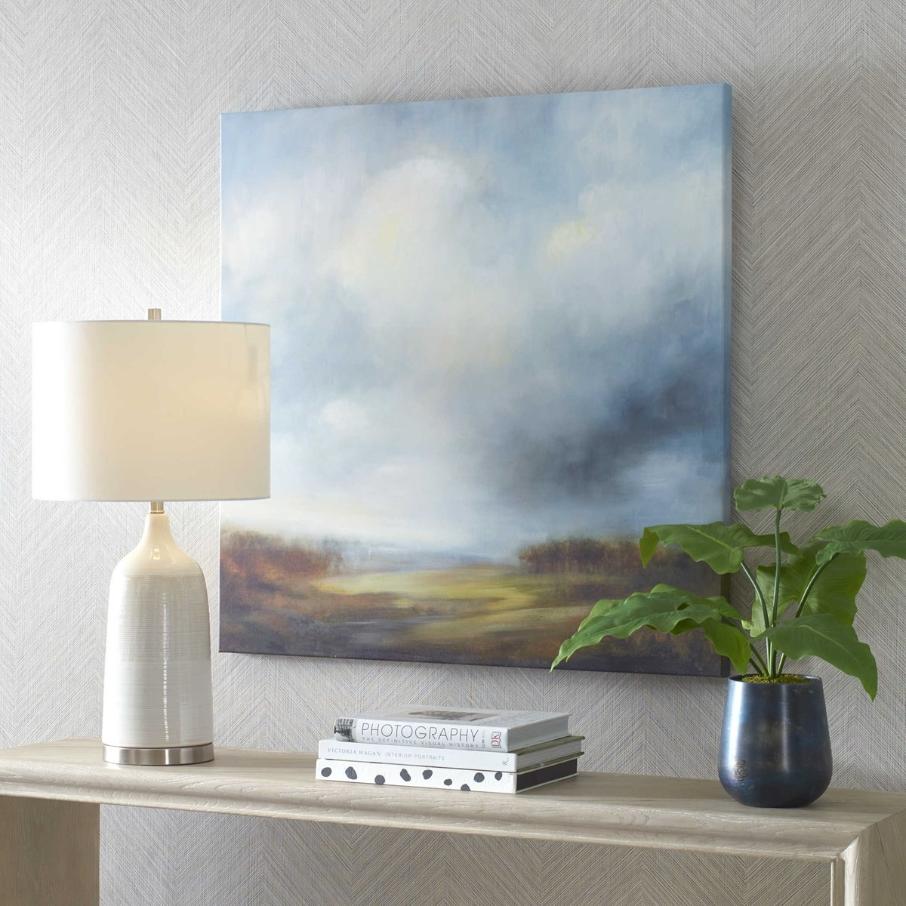 Blue Light Printed Canvas by Keiichi