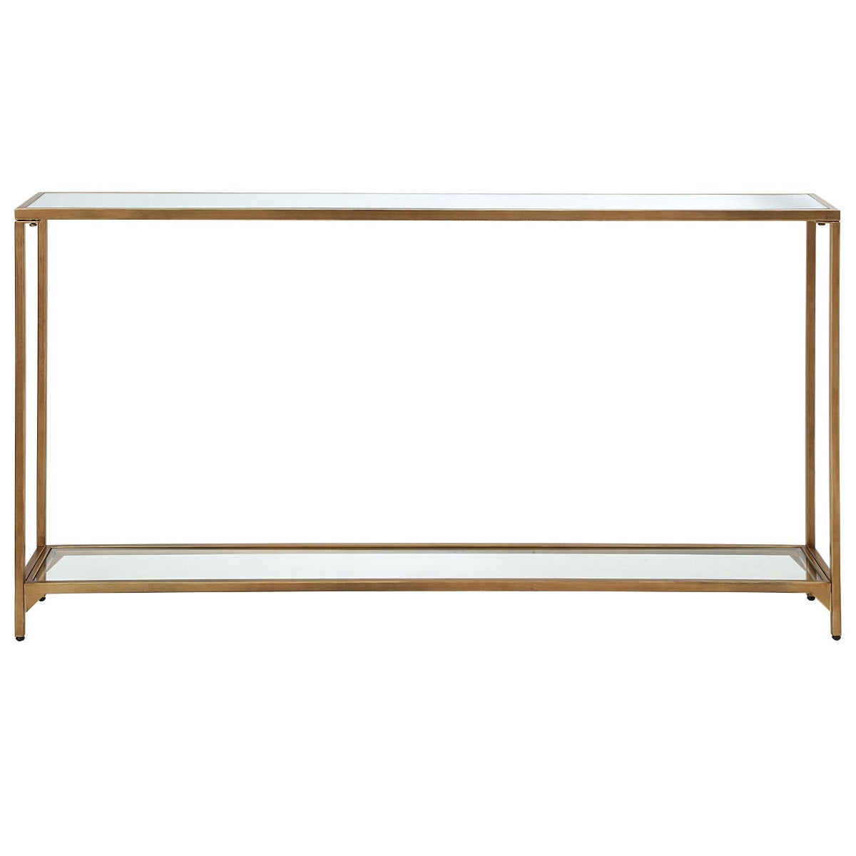 Slimline Console Gold Finish Keiichi