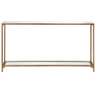 Slimline Console Gold Finish Keiichi