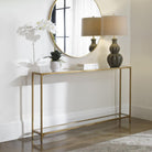 Slimline Console Gold Finish by Keiichi