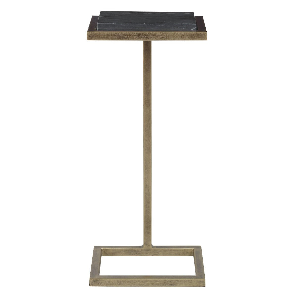 Served Accent Table Marble & Brushed Gold by Keiichi