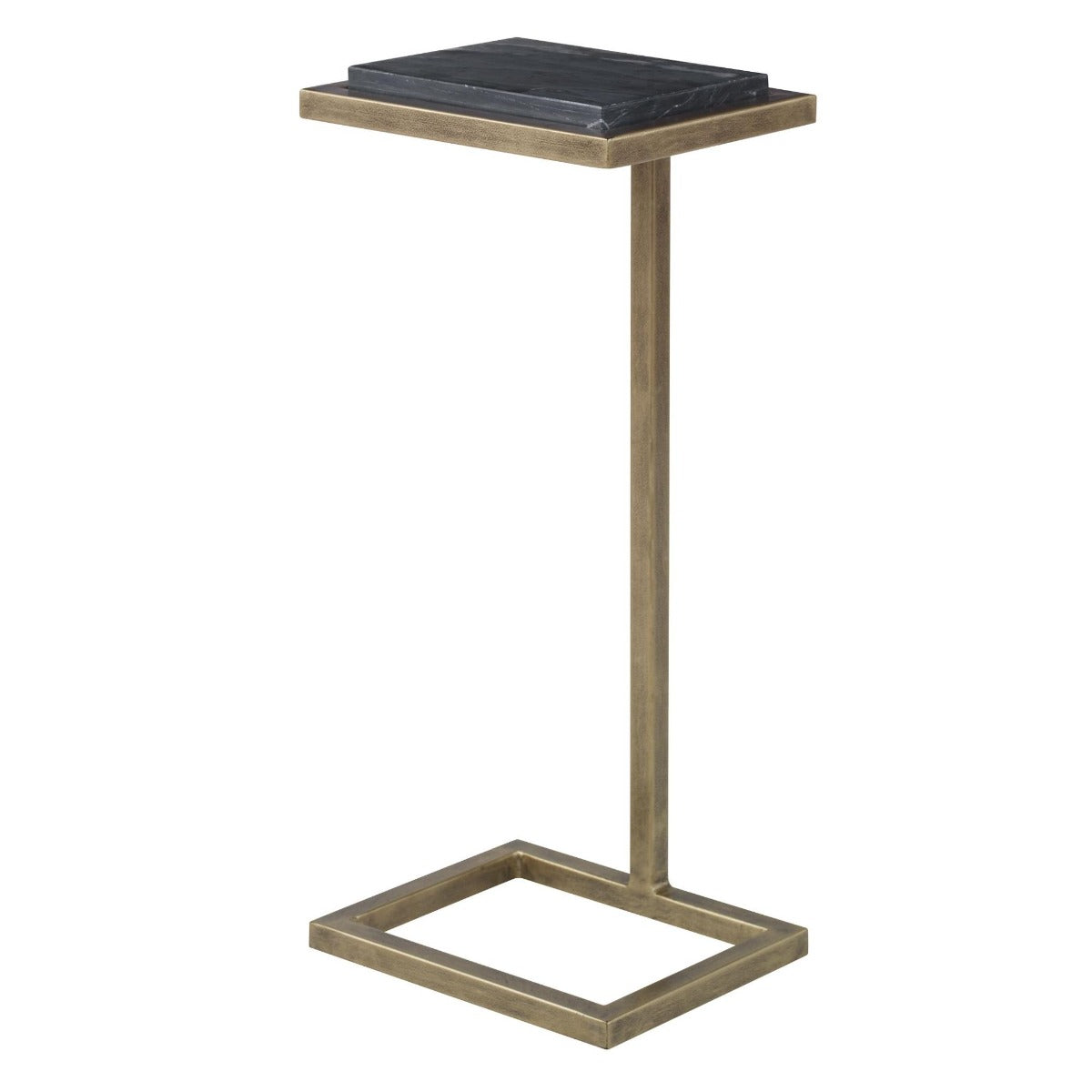 Served Accent Table Marble & Brushed Gold by Keiichi
