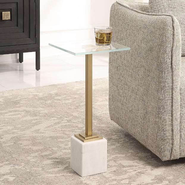 Stand Up Drinks Table White by Keiichi