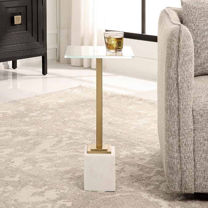 Stand Up Drinks Table White by Keiichi