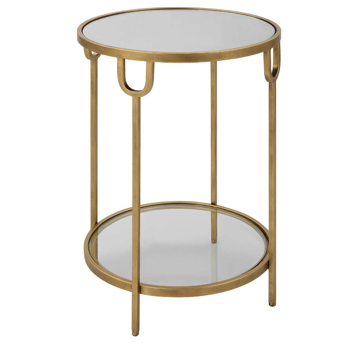 Ula Side Table Brass by Keiichi