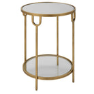 Ula Side Table Brass by Keiichi