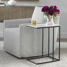 Thomas Side Table Marble Top by Keiichi