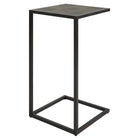 Shagreen Pull-Up Side Table in Grey by Keiichi
