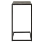 Shagreen Pull-Up Side Table in Grey by Keiichi