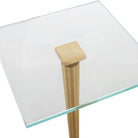 Crisp Drinks Table Marble & Brass by Keiichi
