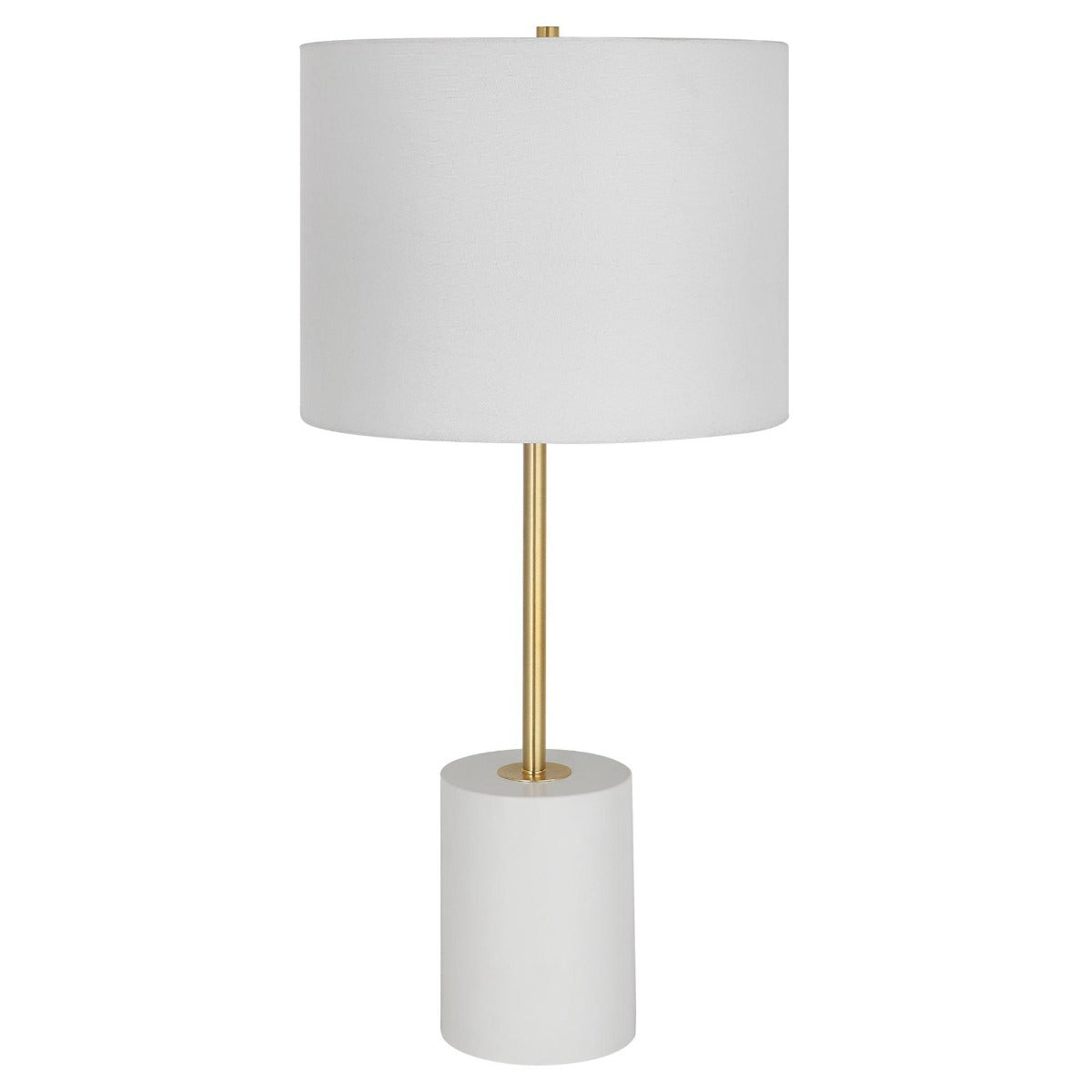Simplistic Table Lamp in White by Keiichi