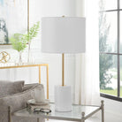 Simplistic Table Lamp in White by Keiichi