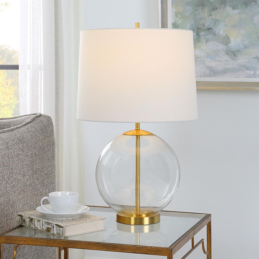 Clear Globe Table Lamp by Keiichi