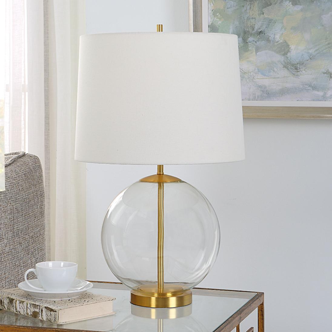 Clear Globe Table Lamp by Keiichi
