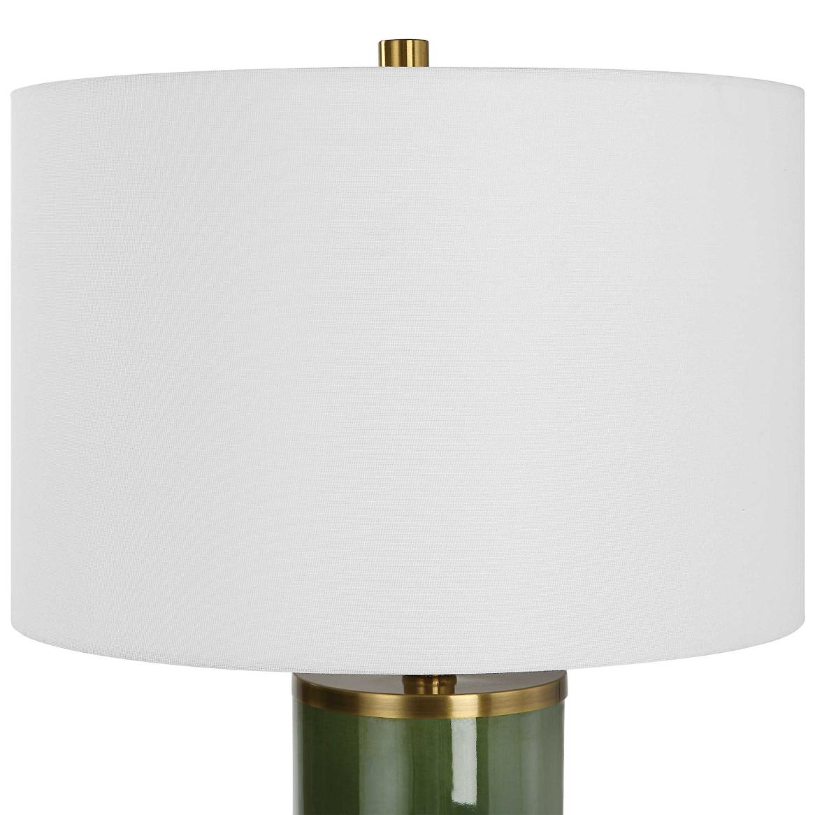 Lilian Table Lamp in Moss Green by Keiichi