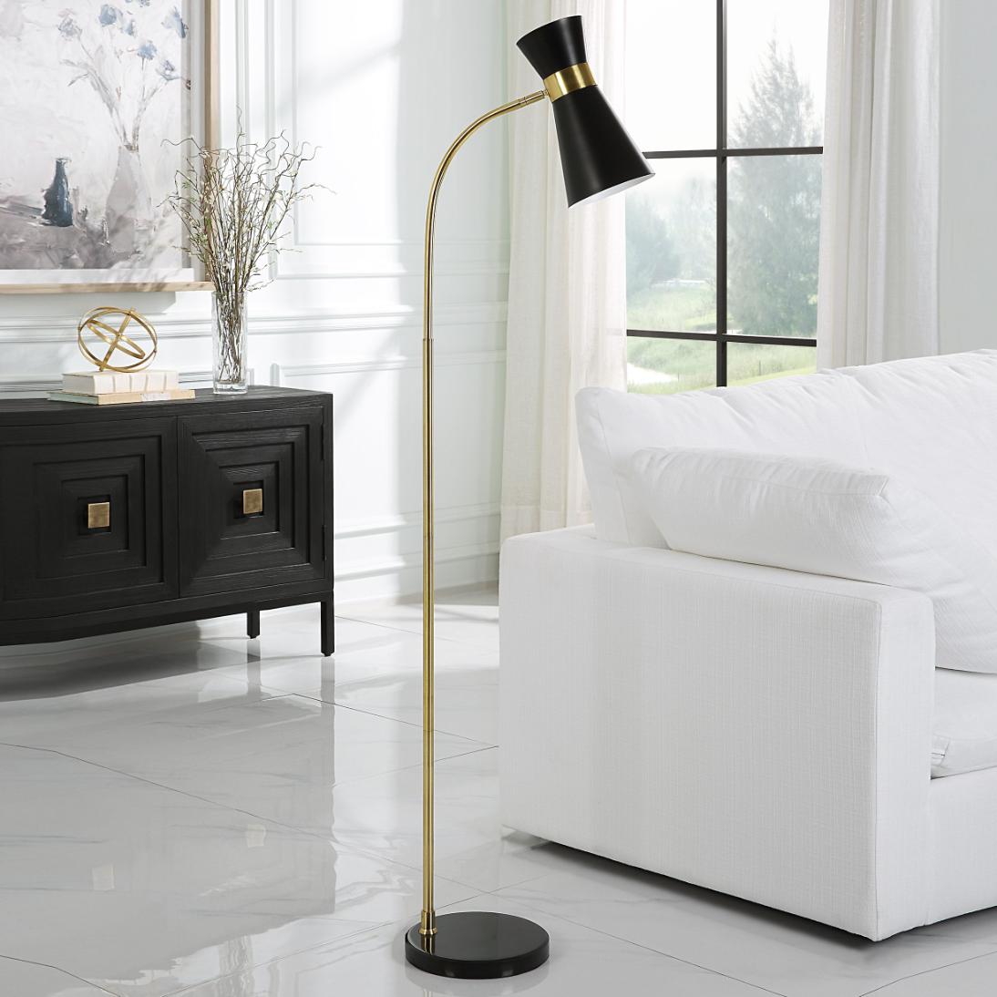 Ambrose Floor Lamp in Black by Keiichi