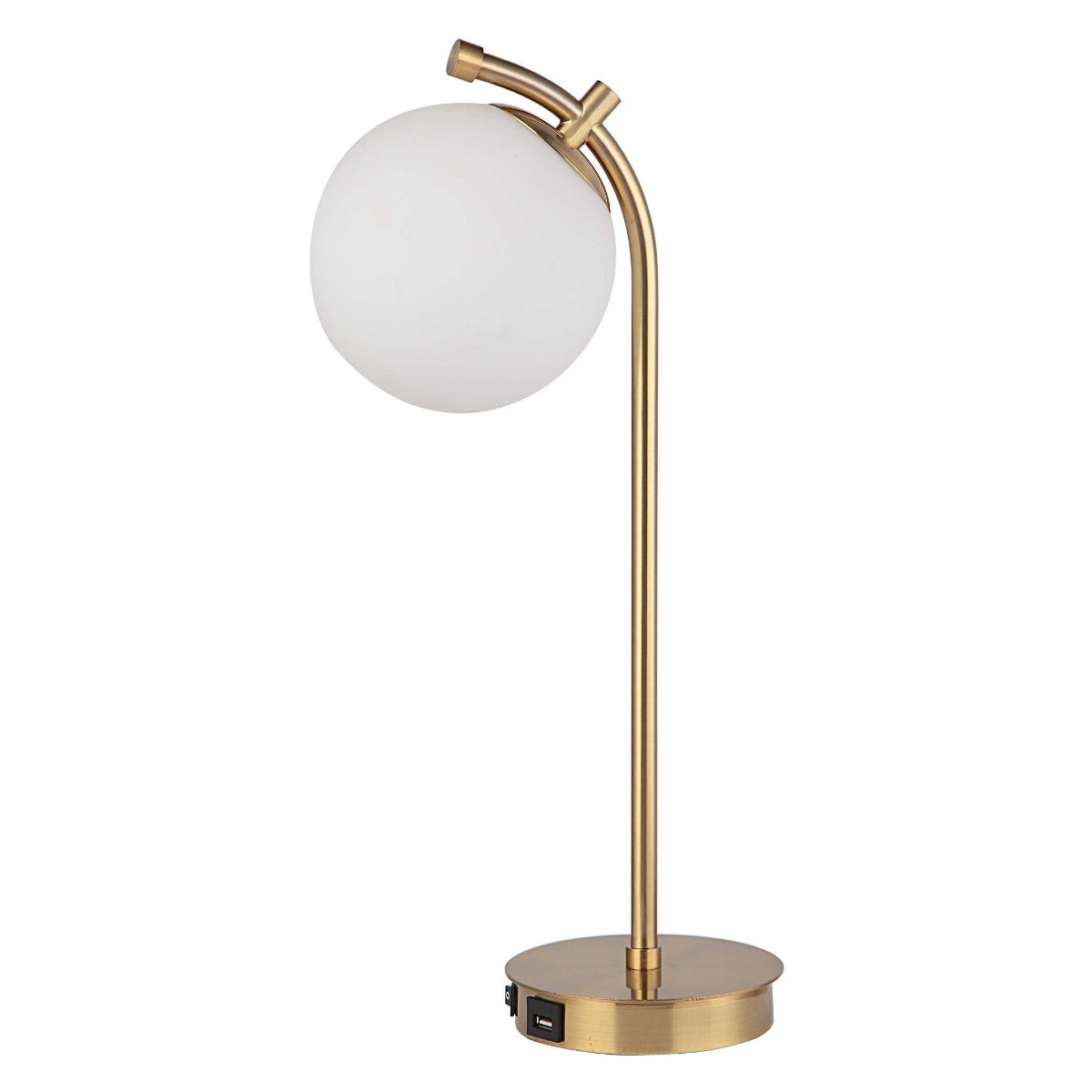 Droplet Table Lamp in Brass by Keiichi