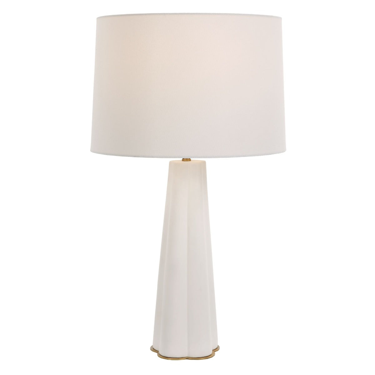 Darcy Table Lamp in White Satin Glaze by Keiichi