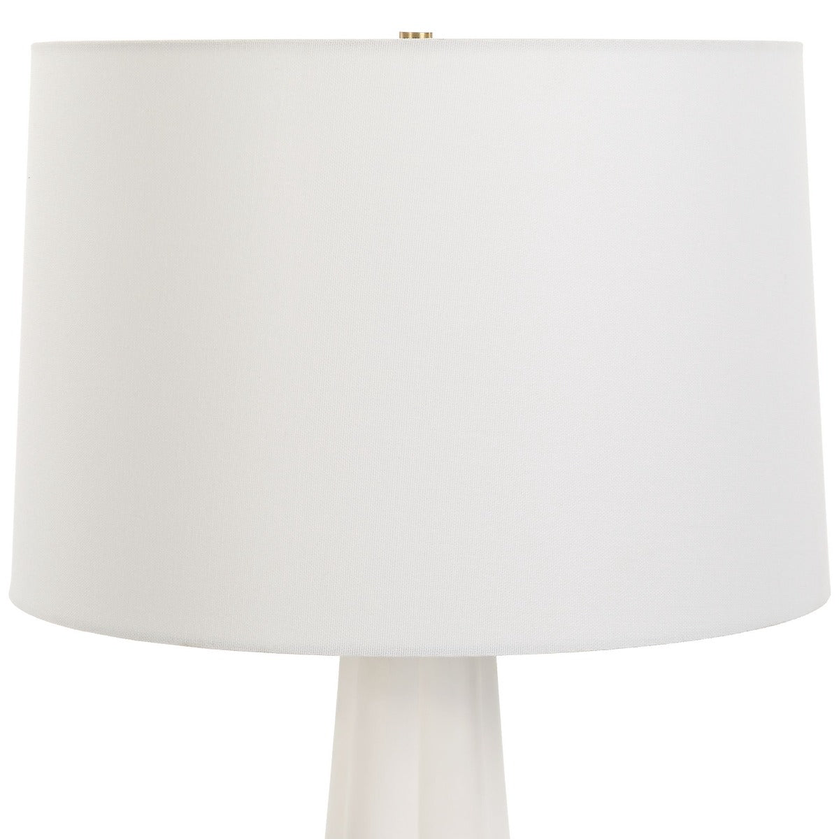 Darcy Table Lamp in White Satin Glaze by Keiichi
