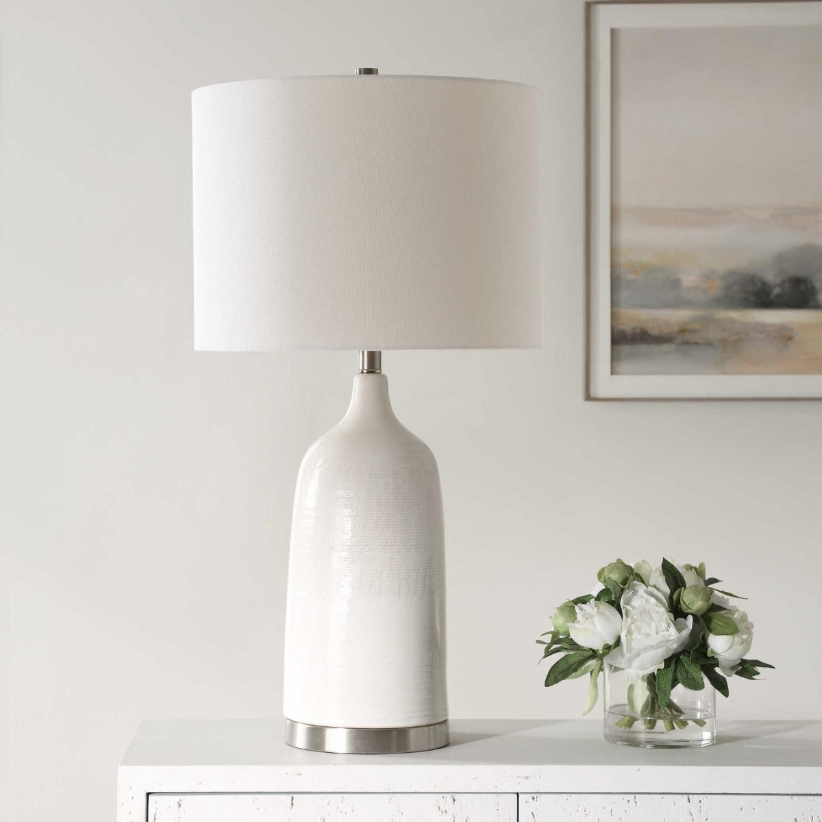 Linen Table Lamp by Keiichi