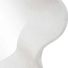 Wave Length Round White Mirror Uttermost