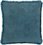 Washed Cotton Velvet Woven Cushion in Ocean by Keiichi