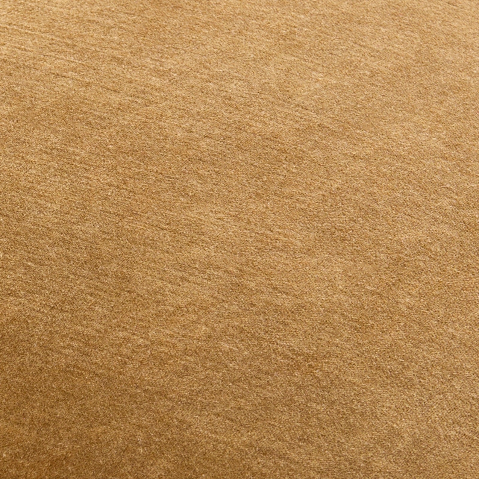 Washed Cotton Velvet Woven Cushion in Ochre by Keiichi