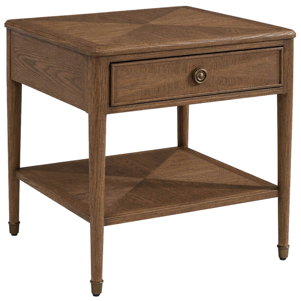 Westbrook Side Table in Tobacco by Theodore Alexander