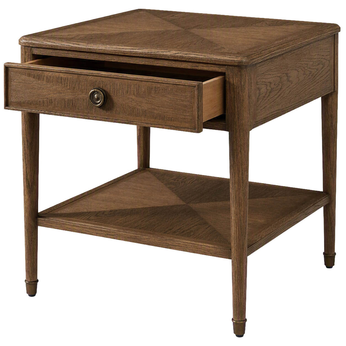 Westbrook Side Table in Tobacco by Theodore Alexander