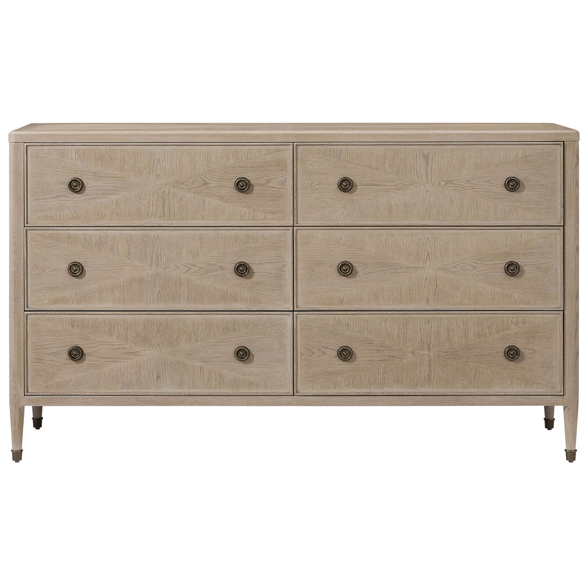 Whitford 6-Drawer Chest of Drawers in Riverwash Oak by Theodore Alexander