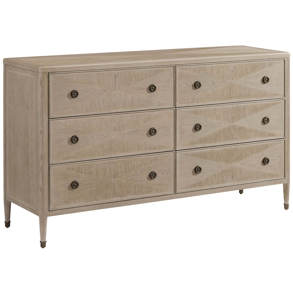 Whitford 6-Drawer Chest of Drawers in Riverwash Oak by Theodore Alexander